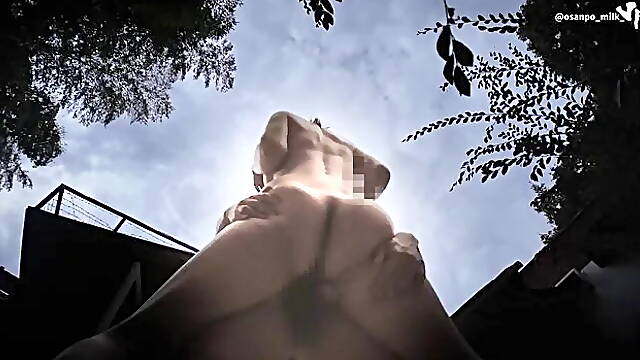 Outdoor Sex in a Forest Cafe Courtyard Lifted Her in Uniform for Standing S...