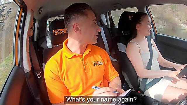 Bigass asian driving student pussyfucked