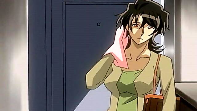 Japanese cartoon with a horny wife getting fucked in missionary