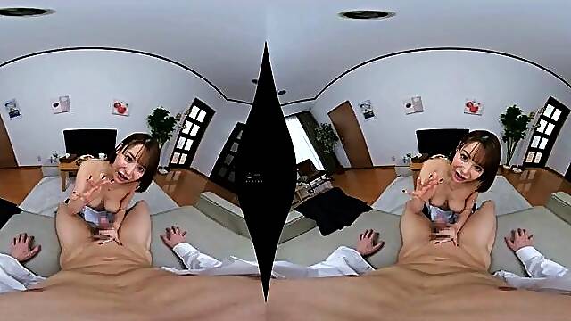 Eva gives you a POV blowjob handjob and footjob