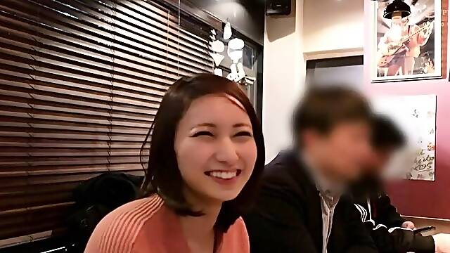 Asian japanese amateur riding cock anally