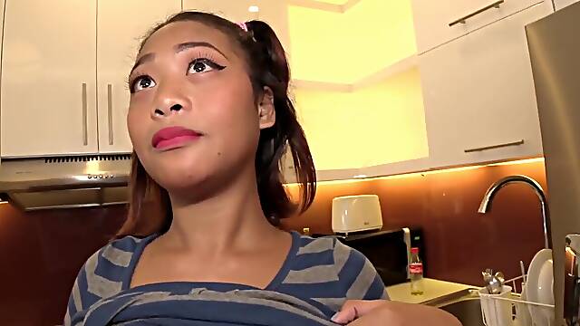 Busty Thai Maid Gives Her Full Cock Service To Her Boss