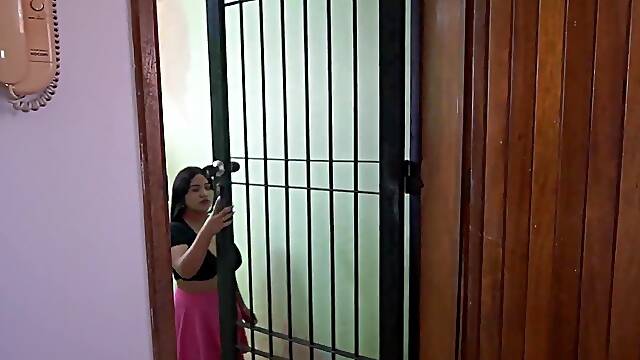 Neighbor with big boobs needs help