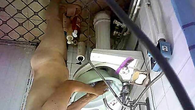 Secretly Filming Mom Taking A Shower 3