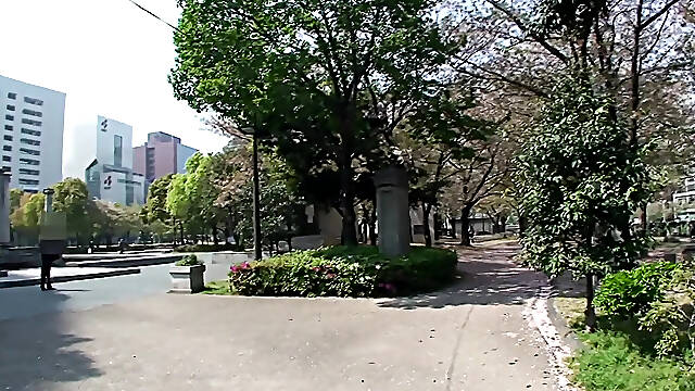 Japanese beauty's hairy twat fucked by another man while her husband watches
