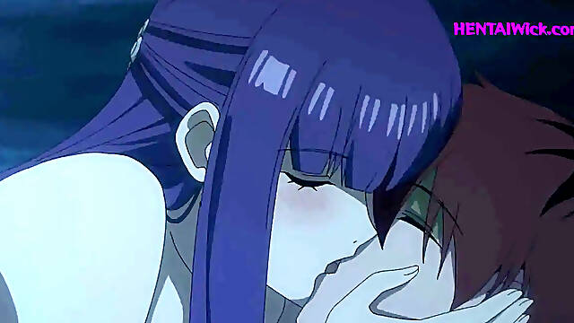 Asian teen rides big cock in hot winter night hentai parody