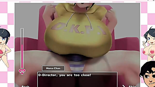 Shy Girl's First Time with a Huge Cock in Animated 3D Hentai Game