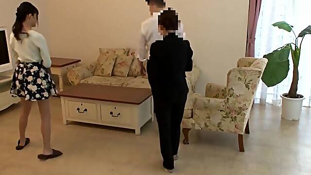 Remote vibrator use on wife while inspecting house