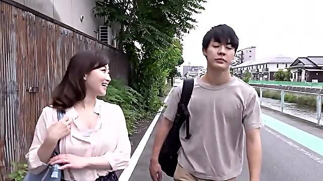 Hot japonese mom and stepson 1498