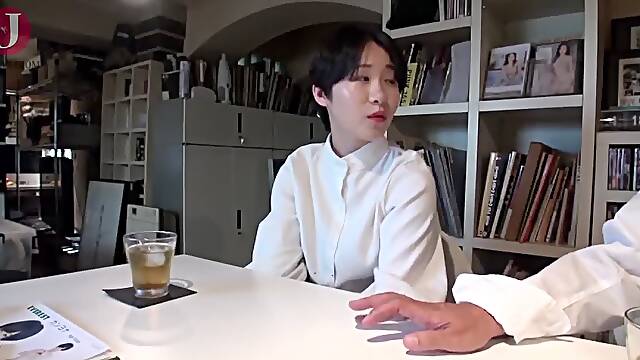 [HMHI-262] Shy Asian babe with short hair gets banged by two horny guys