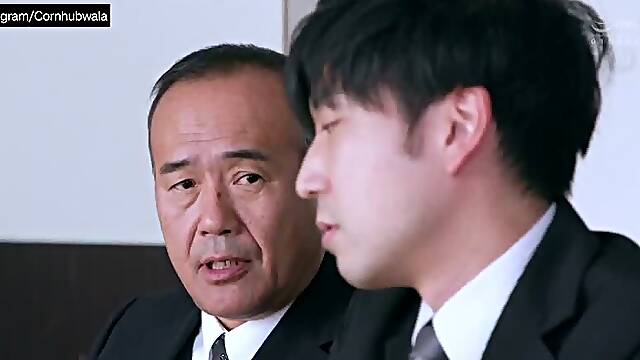 Old Japanese Office Boss Kissing And Fucking Married Secretary