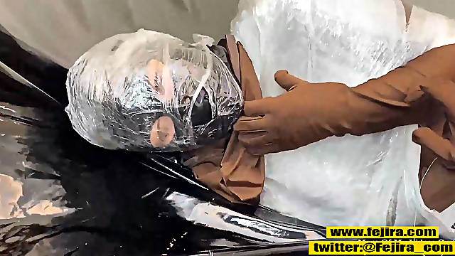 Fejira com Zentai bondages mummy bondage  play