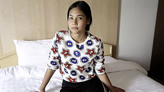 JohnTronX - Tattooed amateur Thai babe gets banged and creampied from behind