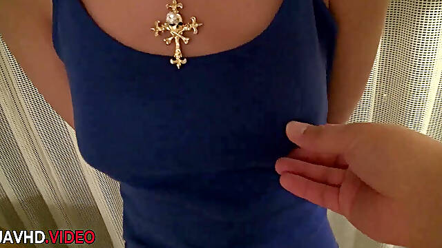 Yui Nanase showcases Japanese tits passionately during thrilling BJ session