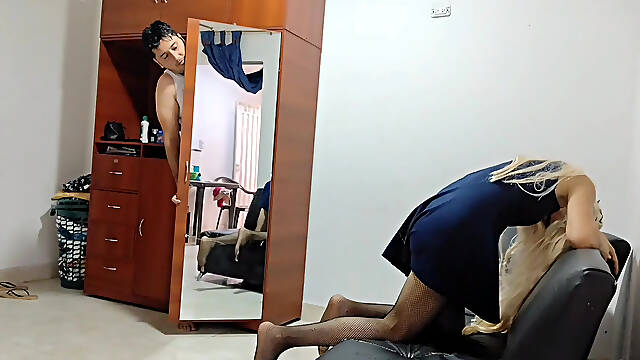 Horny Indian stepsister gets fucked on all 4 legs and really enjoys cock in her hot pussy