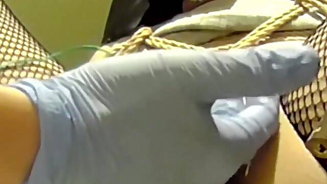 BDSM urethral training... clitoral vibrator fixed & urethral pinky finger insertion... Female urethra that bites down to ...