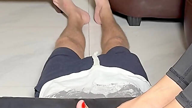 Asian Foot Domination of Human Footstool