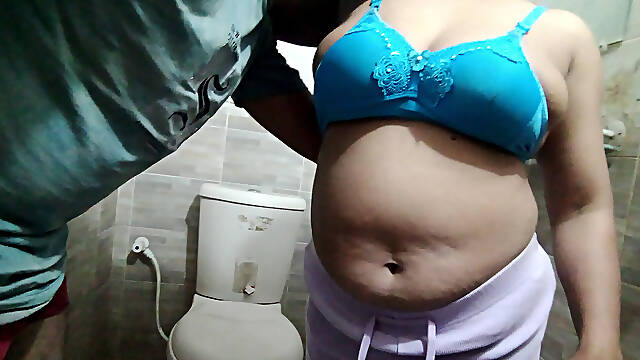 Bengali Desi Bathroom Fuck Stepsister Ass Fucked Hard in the Bathroom, Full Hardcore