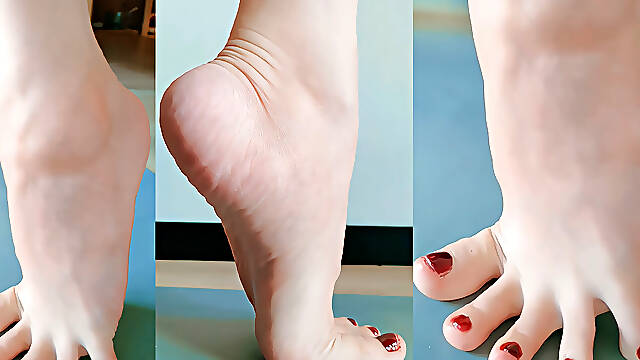 Chinese/foot/footfetish/footworship/nailpolish/toes/nailfetish/arch