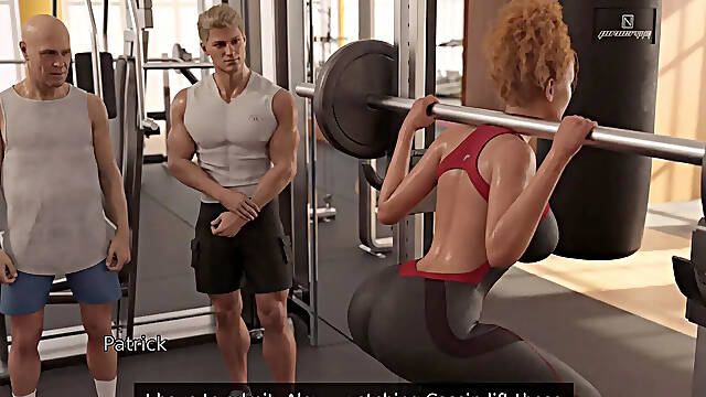 Hot Girl Seduce a Cheated Old Guy in Gym - Asia Town - E27