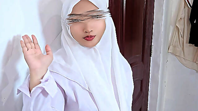 My Hijab Step Stepsister Need My Cum for Science Class - Shy Muslim College Girl Asks Her Step Stepbrother for Help - Minokiiko